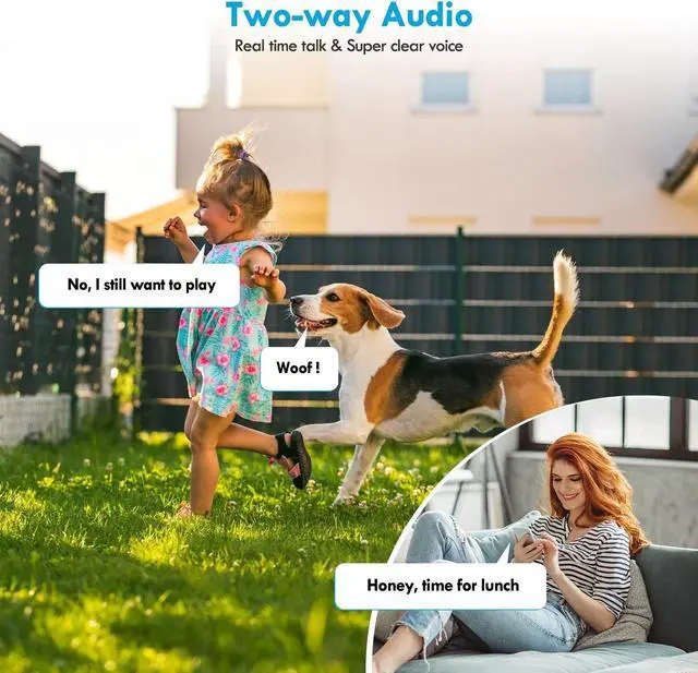 Alt view image 5 of 5 - Poyasilon Wireless Cameras for Home/Outdoor Security, Solar Security Cameras Wireless Outdoor 355degPTZ, 3MP 2K FHD WiFi Camera with Spotlight, Motion Detection, Siren, Color Night Vision, SD/Cloud