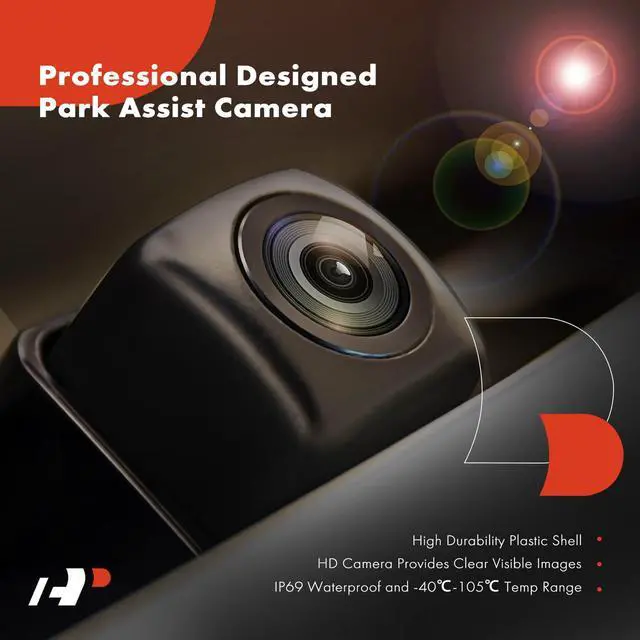 Alt view image 3 of 5 - A-Premium Park Assist Camera Rear View Backup Reverse Camera Compatible with Select Toyota Models - 2010-2015 Prius, 2012-2015 Prius Plug-In, 2012-2014 Prius V - Replace# 8679047040
