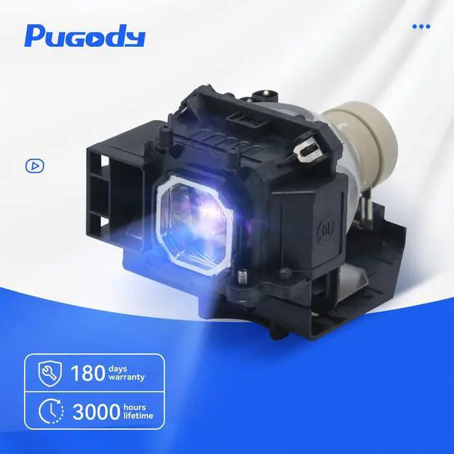 Alt view image 2 of 5 - Pugody A+ Quality NP43LP for NEC ME331W ME331X ME401W ME301W ME361W ME401X ME301X ME361X Replacement Projector Lamp Bulb with Housing