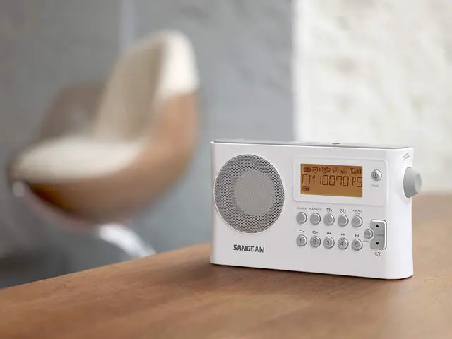 Alt view image 4 of 5 - Sangean PR-D14 AM / FM-RDS Portable Radio with USB MP3 / WMA Playback