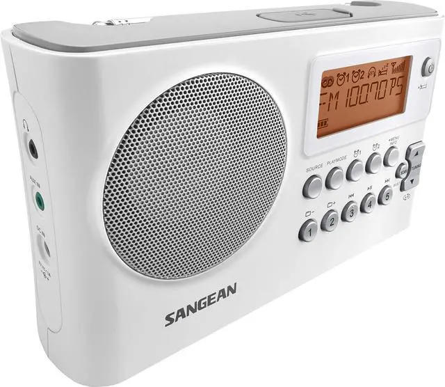 Alt view image 3 of 5 - Sangean PR-D14 AM / FM-RDS Portable Radio with USB MP3 / WMA Playback