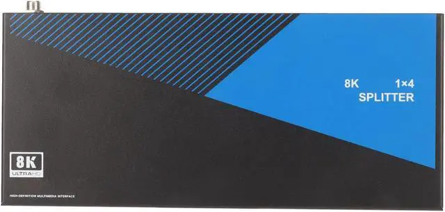 Main image of Splitter 1 in 4 Out, 8K at 60Hz 4K at 120Hz Video 40Gbps,Support VRR FVA ALLM Intelligent EDID Management Sound Video Splitter