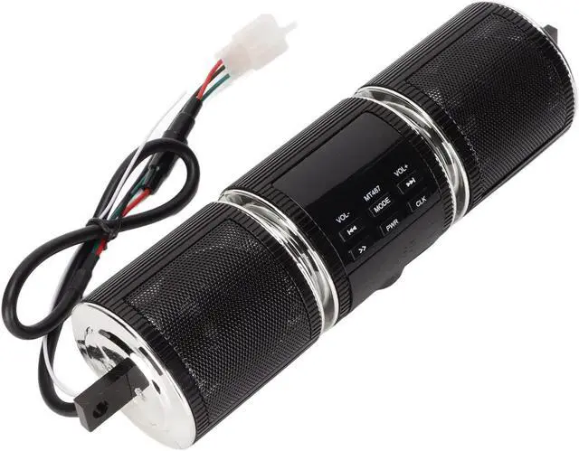 Main image of Waterproof Bluetooth Motorcycle Stereo Speakers, Built in Installation Tool, Plug and Play, 10M Connections Distance, DC 12V Audio Sound System for 7/8 to 1.25 in Handlebars(Black)