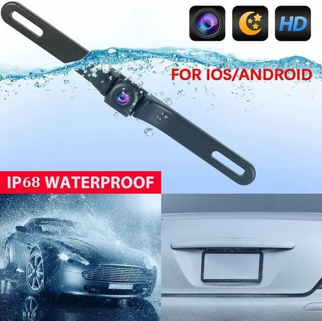 Alt view image 3 of 5 - WiFi Backup Camera Wireless Back up Camera for Car Reverse Backup Camera System for Truck Vehicle License Plate Camera, Waterproof Front Rear View with Phone App 5G WiFi Car Camera