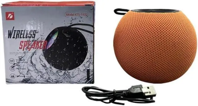 Alt view image 2 of 5 - The cute Bluetooth speaker waterproof wireless FM radio RGB flashlight fabric DJ support TF card with superb sound quality, in four (Black)
