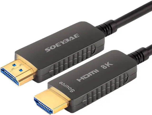 Main image of SOEYBAE 8K Fiber Optic HDMI Cable 50ft/15m, HDMI Cable 2.1 Support 8K@60Hz, 4K@120Hz, 48Gbps, eARC, HDCP2.2,PS5