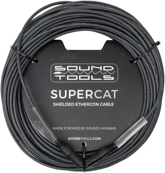 Alt view image 5 of 5 - SoundTools SuperCAT Professional Grade Shielded CAT5e etherCON Cable, Flexible Polyurethane Jacket, Neutrik Connectors (150 feet, Black)