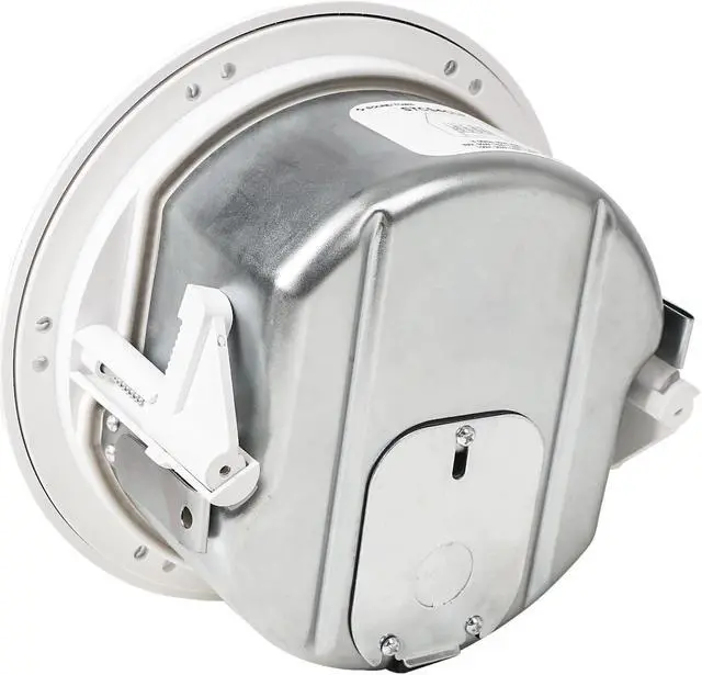 Alt view image 5 of 5 - Sound Town Pair of 4.5" Coaxial in-Ceiling Speakers with Low-Profile Design, Metal Backcan and Tile Rails, 70V/100V/8-Ohm Switchable, Magnetic Grill, White (STCS4CLP-PAIR)