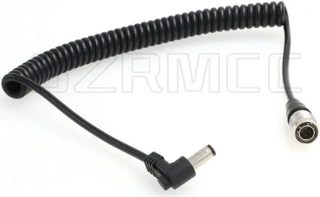 Main image of SZRMCC Sound Devices 688 644 633 or Recorder Zoom F4 F8 Coiled Power Cable DC 5.5X 2.1mm to Hirose 4 pin Male (Coiled Cable)