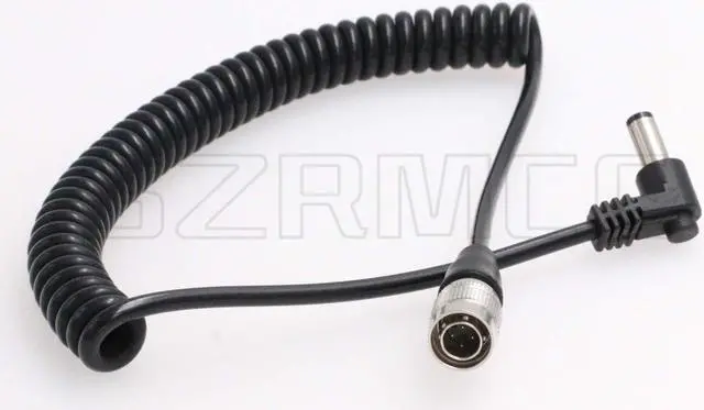 Alt view image 3 of 5 - SZRMCC Sound Devices 688 644 633 or Recorder Zoom F4 F8 Coiled Power Cable DC 5.5X 2.1mm to Hirose 4 pin Male (Coiled Cable)
