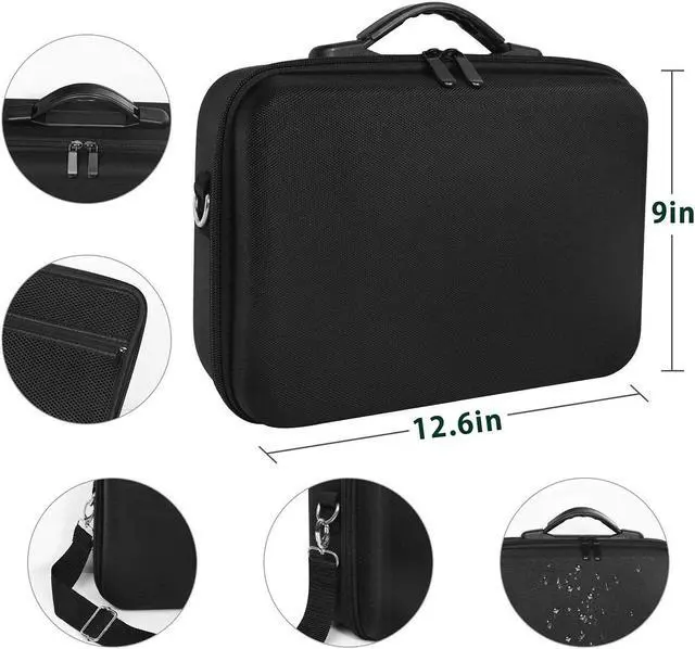 Alt view image 4 of 5 - Carrying Case for Hyperice Hypervolt/Hypervolt Plus 5 Attachment Slots Portable Hypervolt Storage Bag Waterproof Anti-Shock Hard Shell Case for Hypervolt Massage Device (Case Only)