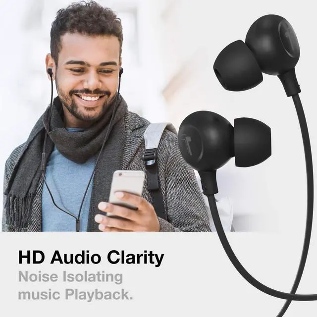 Alt view image 2 of 5 - Thore Compatible with iPhone Earbuds (Apple MFi Certified) Lightning Connector in-Ear Earphones (V60) Wired Headphones with Microphone for iPhone 14 Pro Max/13/12/11/XR/Xs - Black