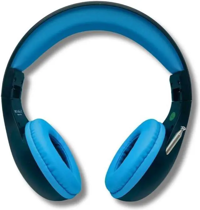 Alt view image 4 of 5 - THINGS AUDIO Portable Personal FM Radio Headphones Pull-Out Antenna for Great Reception, Walking, Jogging, Relaxing, School, Talk Radio - Powered by 2AA Batteries (Not Included) (Black & Blue)