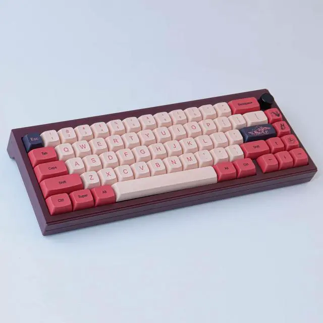 Alt view image 4 of 5 - Tsungup PBT Keycaps,XDA Profile Keycaps 148 Keys Dye Sublimation Cute Pink Custom Keycaps Set for ANSI Layout Cherry MX Switches Mechanical Keyboards