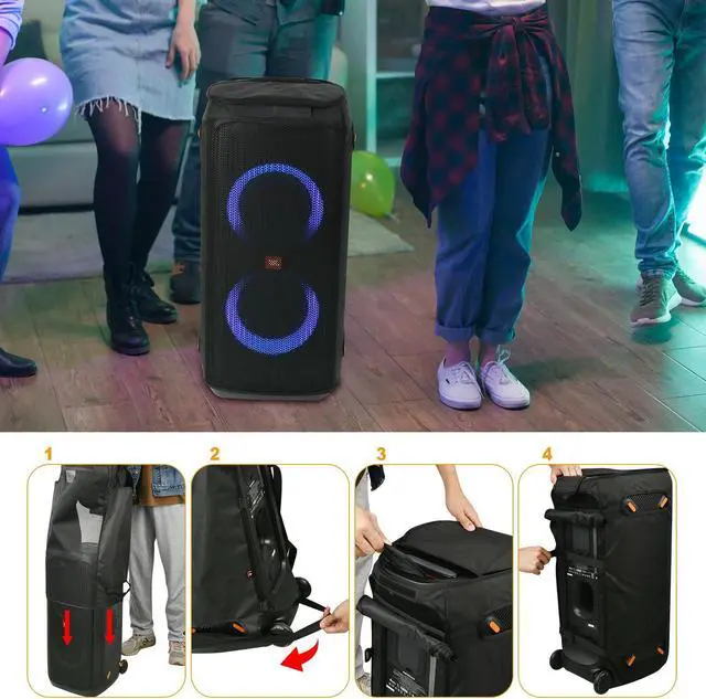 Alt view image 5 of 5 - TXEsign Speaker Cover for JBL PartyBox 310 Portable Bluetooth Speaker, Mesh Slip Cover Case Protective Case Accessories for JBL Speaker