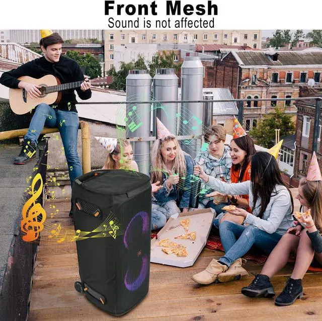 Alt view image 3 of 5 - TXEsign Speaker Cover for JBL PartyBox 310 Portable Bluetooth Speaker, Mesh Slip Cover Case Protective Case Accessories for JBL Speaker