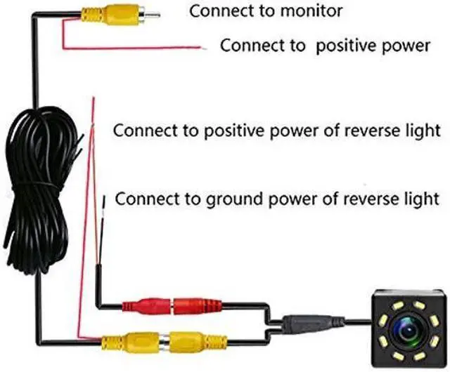 Alt view image 5 of 5 - Vlicevrn HD 8 LED Car Rear View Camera Night Vision Backup Parking Camera Waterproof IP68 Vehicle Camera for Hyundai Tucson 2010~2015 / for Hyundai ix35 2009~2013