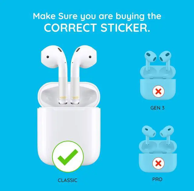 Alt view image 3 of 5 - WaveBlock Classic, 4 Pair EarProtect Sticker for AirPods Classic 1st Generation, Harm Blocker for AirPods, 5G Shield Reduction, Fits in Case, Tested in FCC Certified Lab