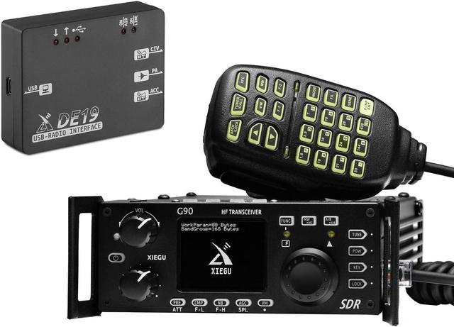 with DE-19 Expansion] Xiegu G90 HF Radio 20W SSB/CW/AM/FM SDR Structure  with Built-in Auto Antenna Tuner - Newegg.com