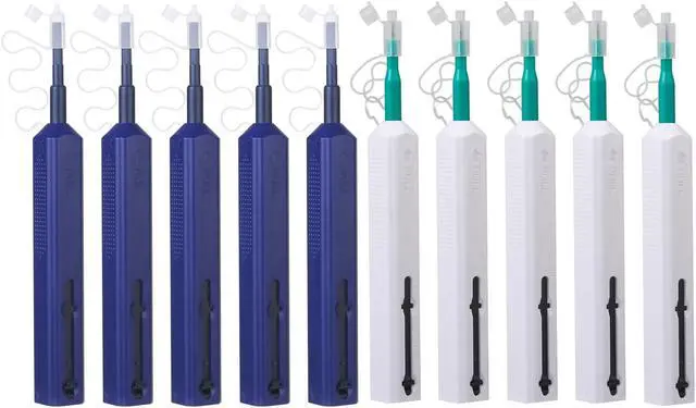 Main image of Xunsomten-10PC Fiber Cleaner Fiber Optic Tools Cleaning Pen for 1.25 mm & 2.5mm SC/FC/ST/LC/MU Connector Over 800 Cleans Fiber End Face Cleans & Optical Connector Cleans
