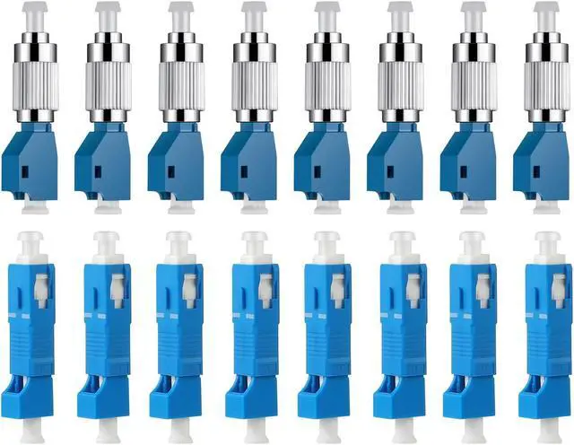 Main image of xunsomten-8PC FC Male to LC Female Hybrid Optical Fiber Convertor Adapter & 8PC LC Female to SC Male Hybrid Flange Singlemode 9/125 SM Optical Fiber Adapter Connector