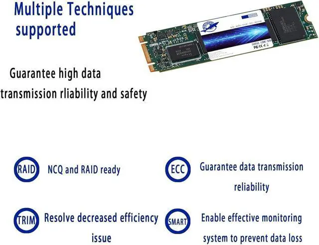 Alt view image 4 of 4 - Dogfish M.2 SSD 64GB SATA III 6 Gb/s, M.2 (2280mm) Internal Solid State Drive - Compatible with Desktop PC Laptop (M.2 2280, 64GB*5Pack)