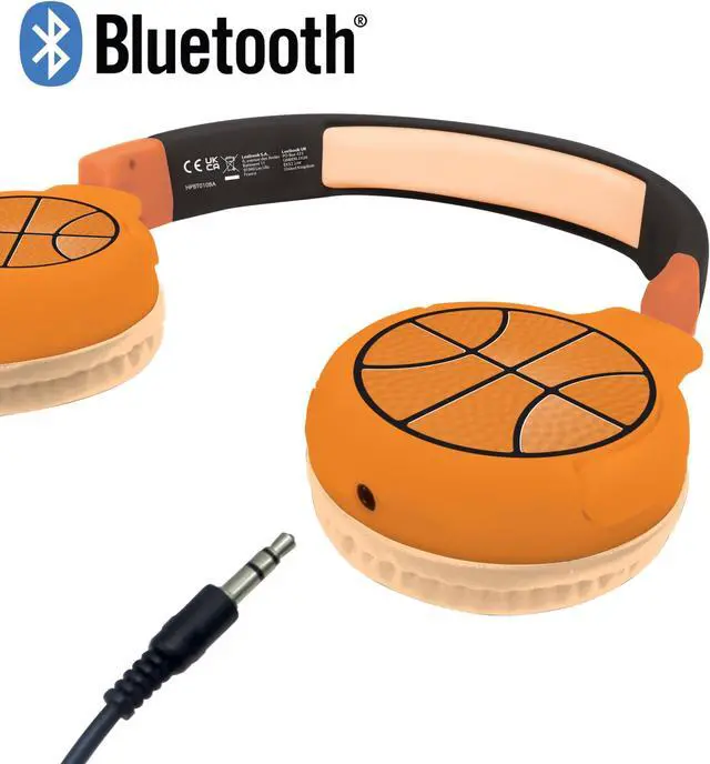 Alt view image 4 of 5 - Lexibook - Basketball - 2-in-1 Bluetooth & Wired Headphones with microphone and control button, Foldable and Adjustable, Long lasting rechargeable battery, HPBT010BA