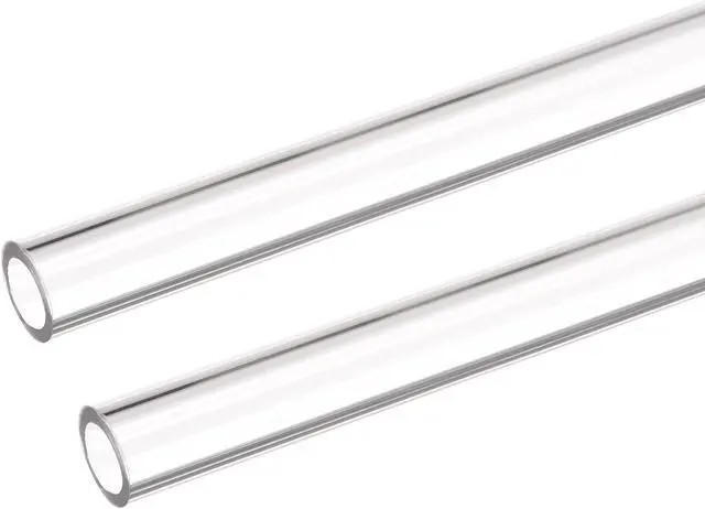 Main image of uxcell PETG Tubing Hard Tube 10mm ID, 14mm OD, 0.5m/20inch Length, Clear for PC Water-cooling System 2pcs