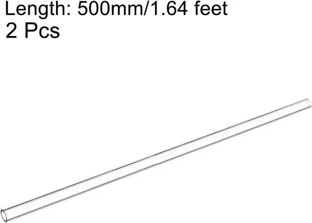 Alt view image 2 of 5 - uxcell PETG Tubing Hard Tube 10mm ID, 14mm OD, 0.5m/20inch Length, Clear for PC Water-cooling System 2pcs