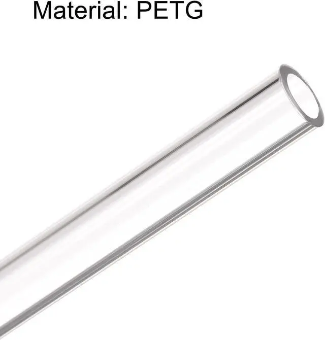 Alt view image 4 of 5 - uxcell PETG Tubing Hard Tube 10mm ID, 14mm OD, 0.5m/20inch Length, Clear for PC Water-cooling System 2pcs