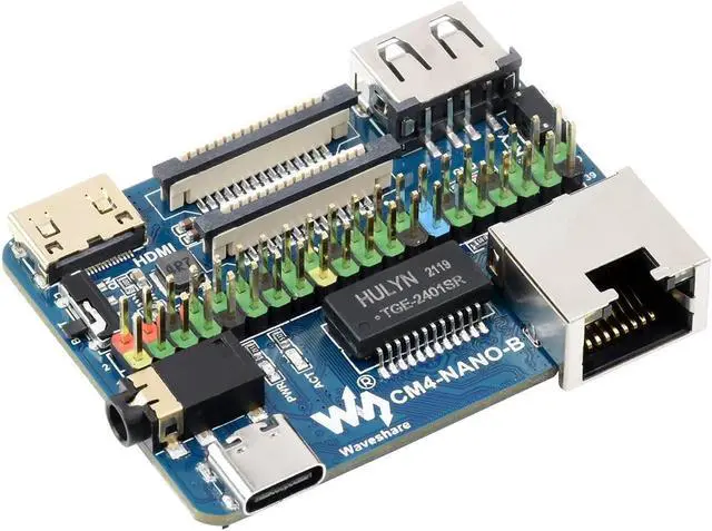 Alt view image 2 of 5 - Waveshare Nano Base Board Compatible with Raspberry Pi Compute Module 4