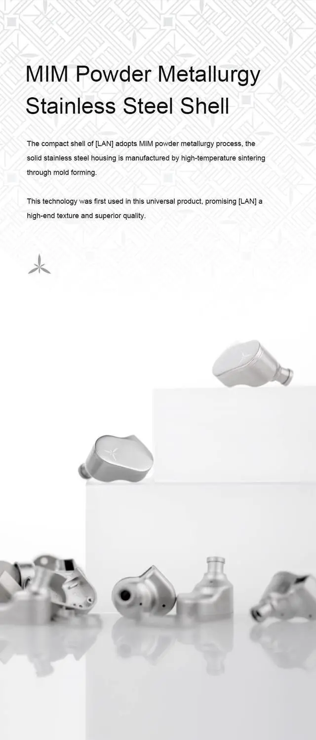 Alt view image 5 of 5 - Moondrop LAN HiFi Earphone Wired Earbuds IEM with 0.78mm 2Pin Detachable Cable Earbuds