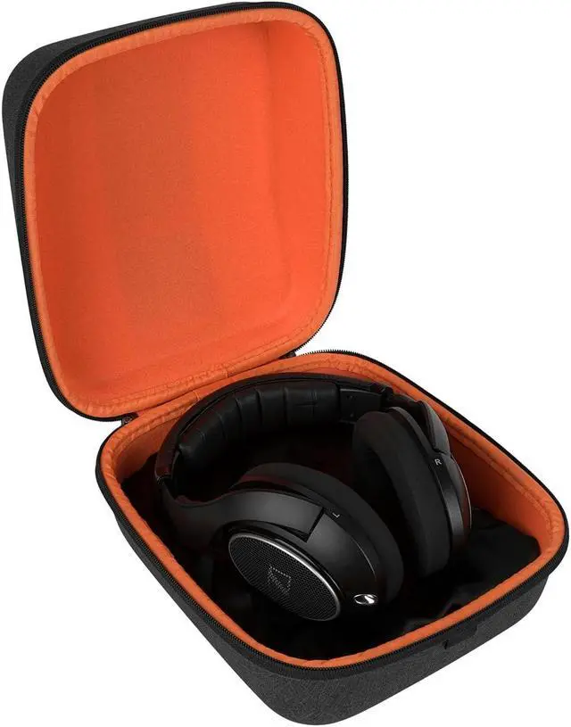 Alt view image 3 of 5 - Geekria Shield Case for Large-Sized Over-Ear Headphones, Replacement Hard Shell Travel Carrying Bag with Cable Storage, Compatible with Microsoft Xbox One Stereo, AKG K167 Headsets (Dark Grey)