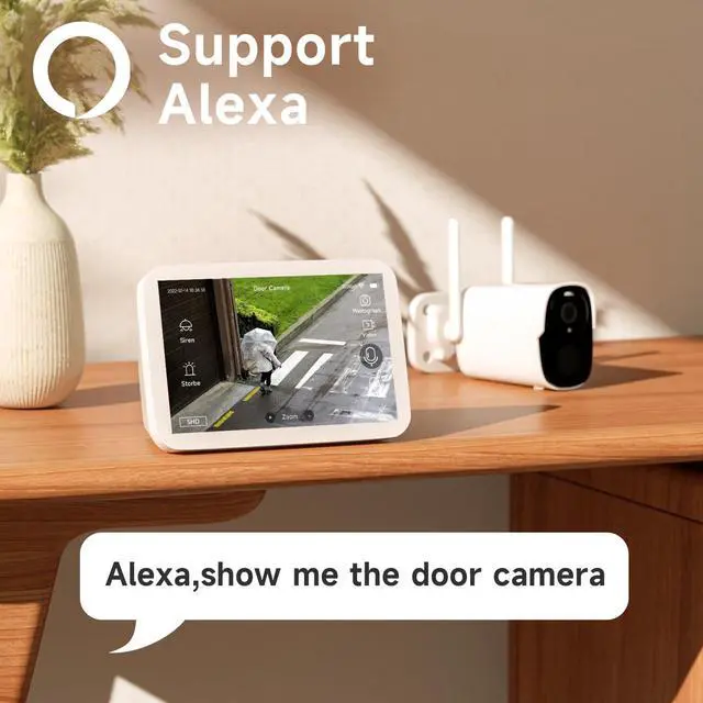 Alt view image 5 of 5 - 3PC Solar Security Cameras Wireless Outdoor, 2K Battery Powered Camera for Home, WiFi Security Cameras with Color Night Vision, IP66, 2-Way Audio, 120degFOV, AI Motion Detection, Works/Alexa, Cloud/SD