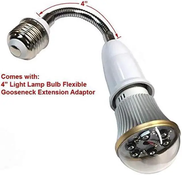 Alt view image 4 of 5 - SCS Enterprises Total Invisible Super Wide 940nM IR Light Bulb Lamp (6 High Power LED illuminators) 20ft Range, 160 deg, 120VAC