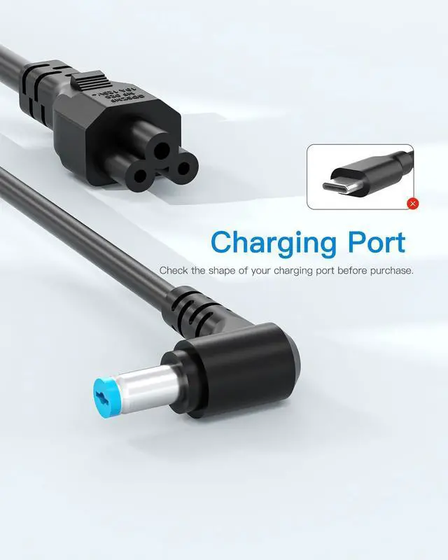 Alt view image 2 of 5 - 90W AC Charger Fit for Acer Aspire Z 24 Z24-890 Z24-880-UR13 Z22-780 Z24-890-UR11 Z24-890-UA91 Z24-890-UR13 Z24-890-UR16 Aspire 7 A715-76-765N A715-76-73L8 Laptop Adapter Power Supply Cord