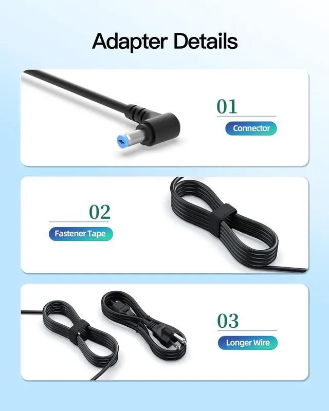 Alt view image 4 of 5 - 90W AC Charger Fit for Acer Aspire Z 24 Z24-890 Z24-880-UR13 Z22-780 Z24-890-UR11 Z24-890-UA91 Z24-890-UR13 Z24-890-UR16 Aspire 7 A715-76-765N A715-76-73L8 Laptop Adapter Power Supply Cord