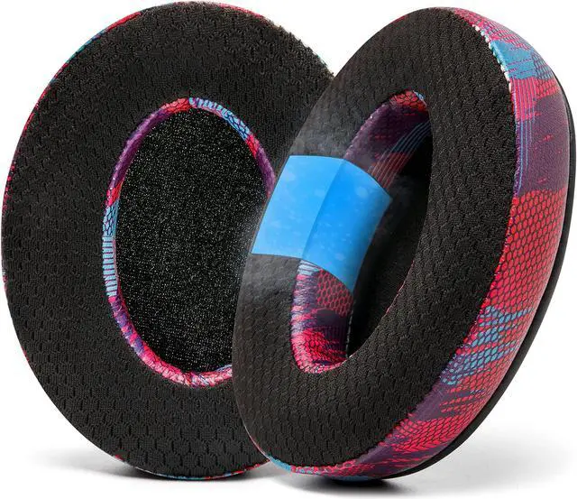 Main image of WC Freeze Hybrid Fabric Cooling Gel Replacement Earpads - Compatible with HyperX Cloud, Steelseries Arctis, ATH M50X, Turtle Beach Stealth & More - Comfortable & Cooler for Longer | (Speed Racer)