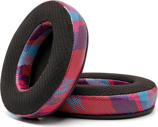 Alt view image 5 of 5 - WC Freeze Hybrid Fabric Cooling Gel Replacement Earpads - Compatible with HyperX Cloud, Steelseries Arctis, ATH M50X, Turtle Beach Stealth & More - Comfortable & Cooler for Longer | (Speed Racer)