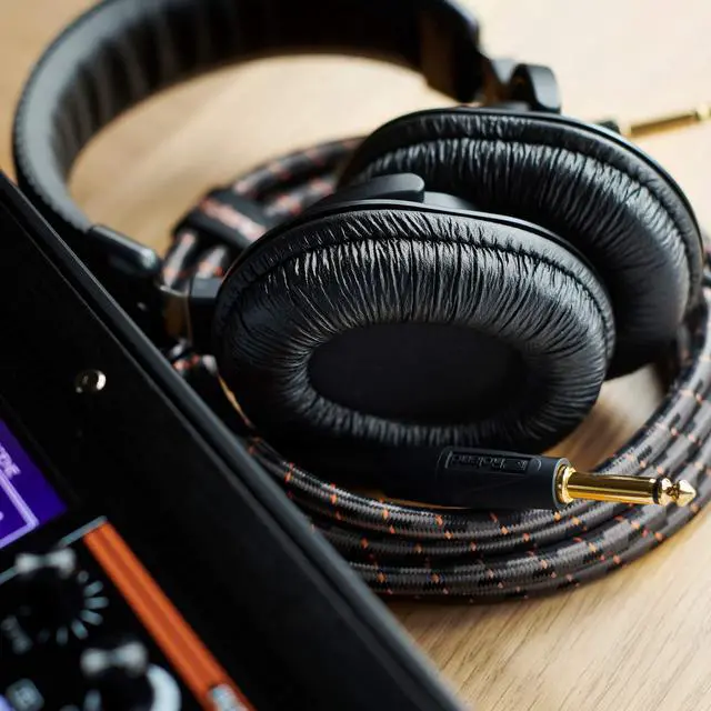 Alt view image 5 of 5 - Roland RH-200 Stereo Monitor Headphones Black Coiled Cable - Clear, Accurate and Comfortable for Studio-Quality Monitoring