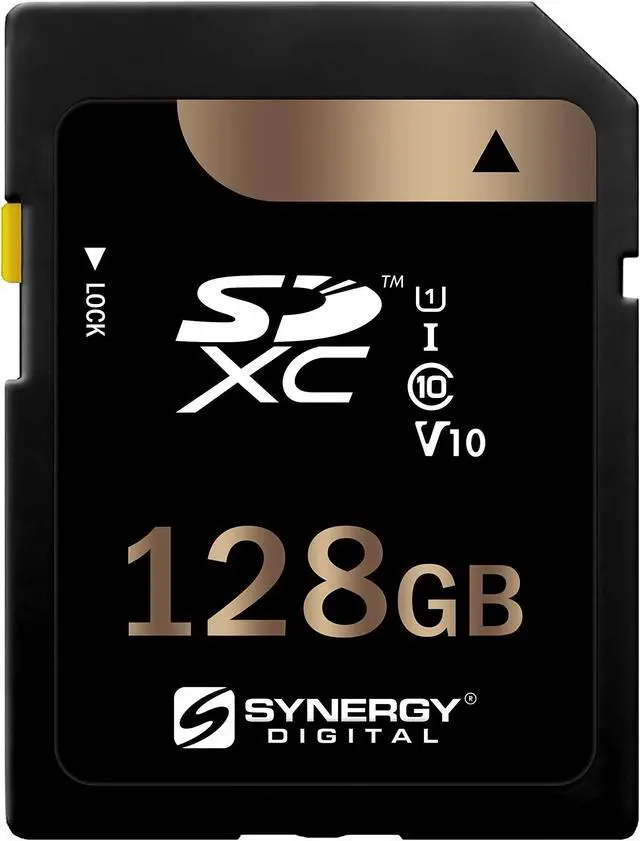 Main image of Synergy Digital 128GB, SDXC UHS-I Memory Card - Class 10, U1, 100MB/s, 300 Series