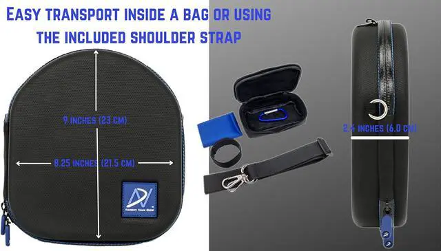 Alt view image 4 of 5 - Premium Carrying case Compatible with Grado SR60 SR80 SR125 SR225 SR325, RS1 RS2, Alessandro MS-, PS500e, GH1 GH2 GH3 GH4 and GW100 Headphones. Grip-TECH 2 Outer Liner Easy Transport