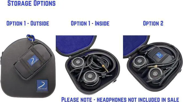 Alt view image 5 of 5 - Premium Carrying case Compatible with Grado SR60 SR80 SR125 SR225 SR325, RS1 RS2, Alessandro MS-, PS500e, GH1 GH2 GH3 GH4 and GW100 Headphones. Grip-TECH 2 Outer Liner Easy Transport