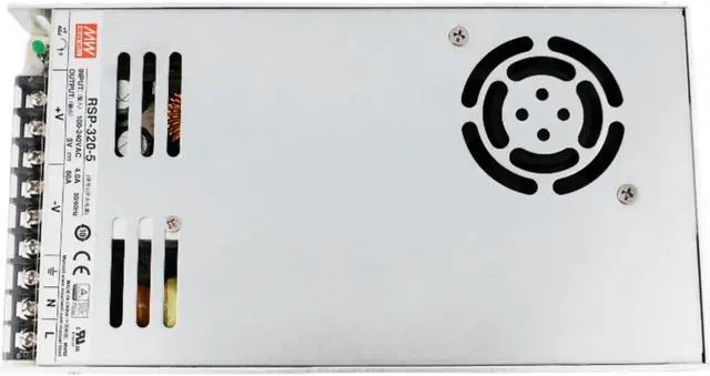 Alt view image 3 of 5 - Mean Well RSP-320-5 Switching Power Supply with PFC, 300W 5V 60A