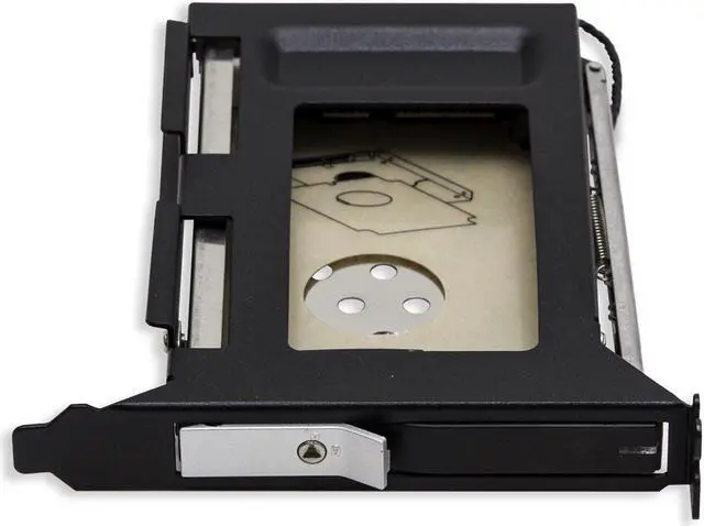 Alt view image 2 of 5 - PCI Slot Tray Less Mobile Rack for 2.5" Sata III HDD SSD SY-MRA25023