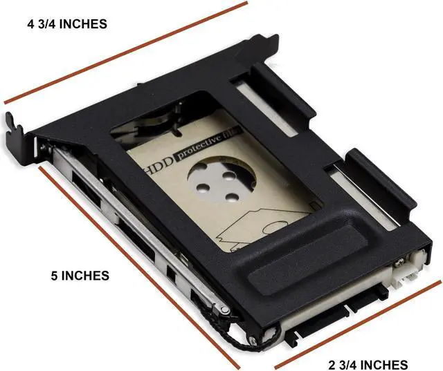 Alt view image 4 of 5 - PCI Slot Tray Less Mobile Rack for 2.5" Sata III HDD SSD SY-MRA25023