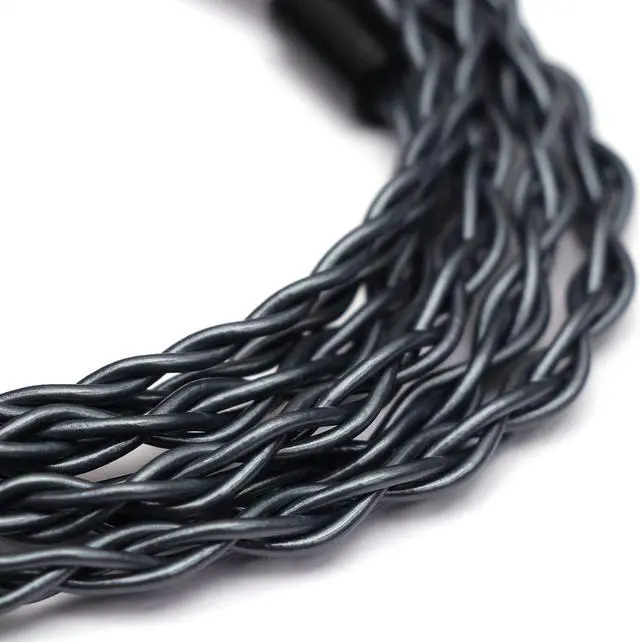 Alt view image 3 of 5 - Linsoul Tripowin Noire 4 Core 24AWG OCC Upgraded HiFi Audio Cable with Detachable 3-in-1 2.5mm/3.5mm/4.4mm Plug for Audiophile Musician (0.78mm 2Pin)