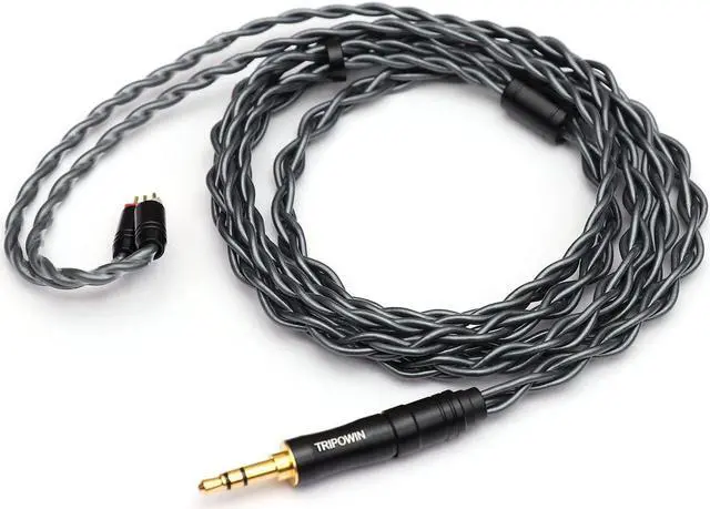 Alt view image 2 of 5 - Linsoul Tripowin Noire 4 Core 24AWG OCC Upgraded HiFi Audio Cable with Detachable 3-in-1 2.5mm/3.5mm/4.4mm Plug for Audiophile Musician (0.78mm 2Pin)