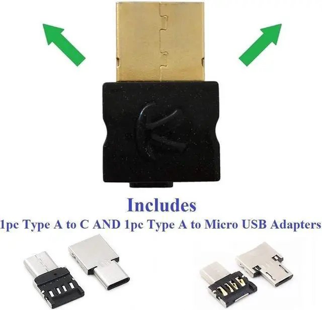 Alt view image 2 of 5 - KOKKIA USB_Splitter (includes Type C & Micro-USB Adapters) :DIGITAL Bluetooth USB Splitter Transmitter,compatible with Windows/Apple Mac Laptops/PCs,Android devices. Compatible with 2 sets AirPods.