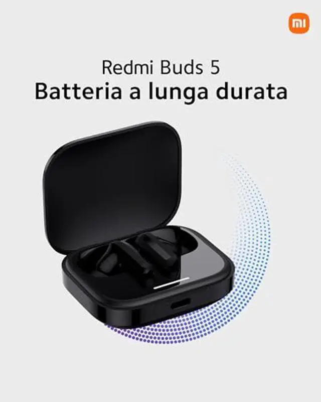 Alt view image 5 of 5 - Xiaomi Redmi Buds 5 Wireless Earphone - 46dB Active Noise Canceling, 40 Hour Battery Life, Bluetooth 5.3, White